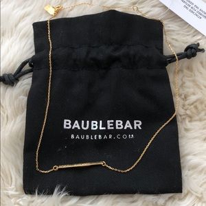 Baublebar gold bar necklace